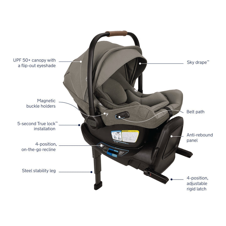 Nuna Mixx Next Stroller + Pipa Aire RX Infant Car Seat Travel System