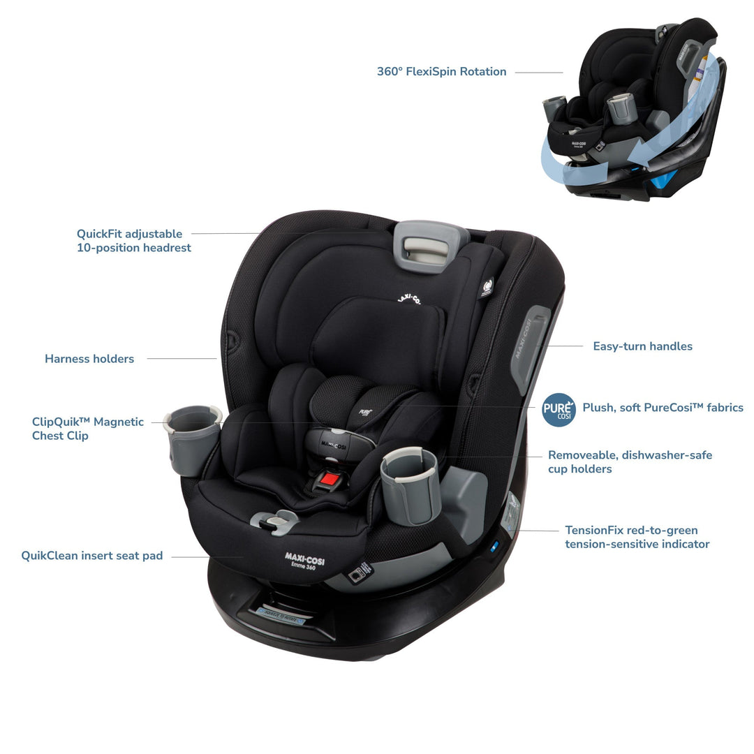 Maxi-Cosi Emme 360° Rotating All-in-One Convertible Car Seat