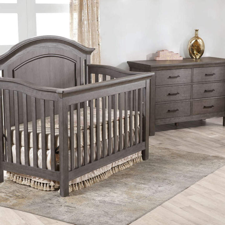 Pali Como Arch Forever Crib + Double Dresser Set