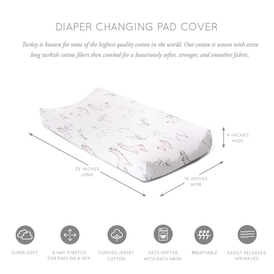 Oilo Llama Changing Pad Cover