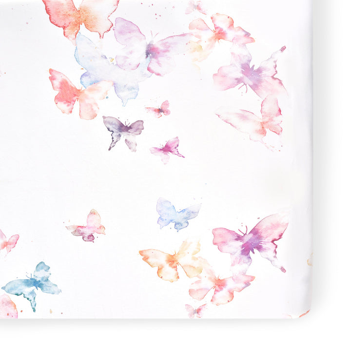 Oilo Butterfly Crib Sheet