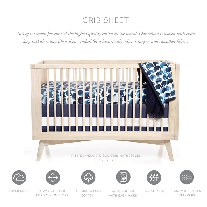 Oilo Elefant Crib Sheet