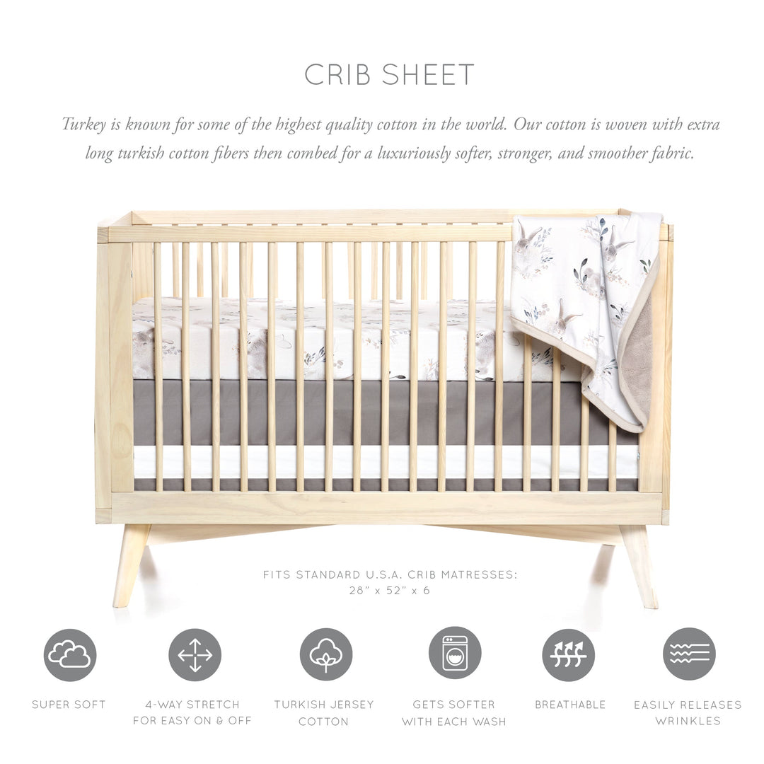 Oilo Cottontail Crib Sheet