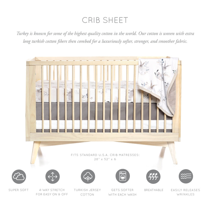 Oilo Cottontail Crib Sheet