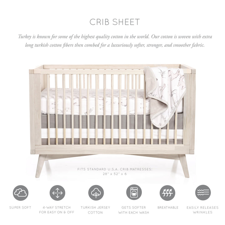 Oilo Llama Crib Sheet