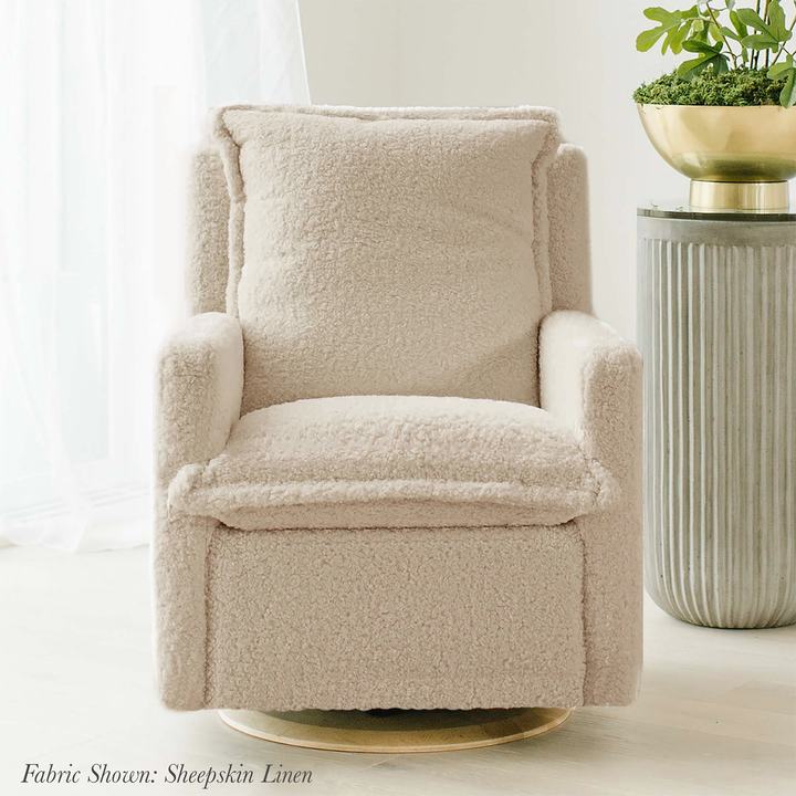 Oilo Flynn Recliner + Swivel Nursery Glider