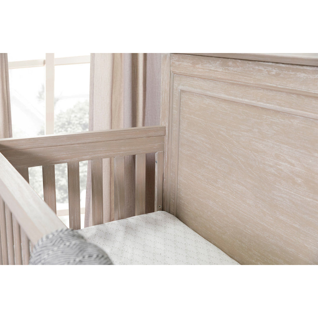 Monogram by Namesake Beckett Rustic 4-in-1 Convertible Flat Top Crib