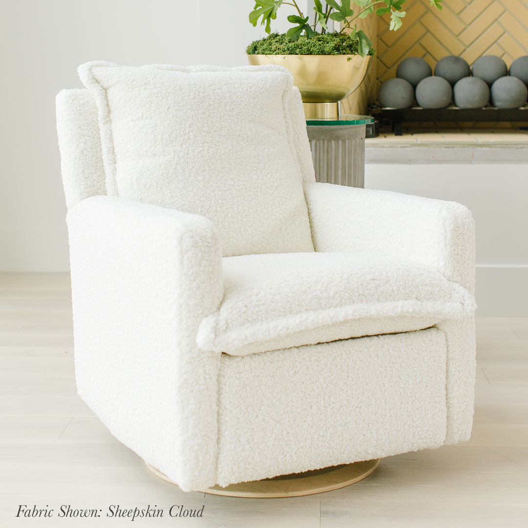 Oilo Flynn Recliner + Swivel Nursery Glider