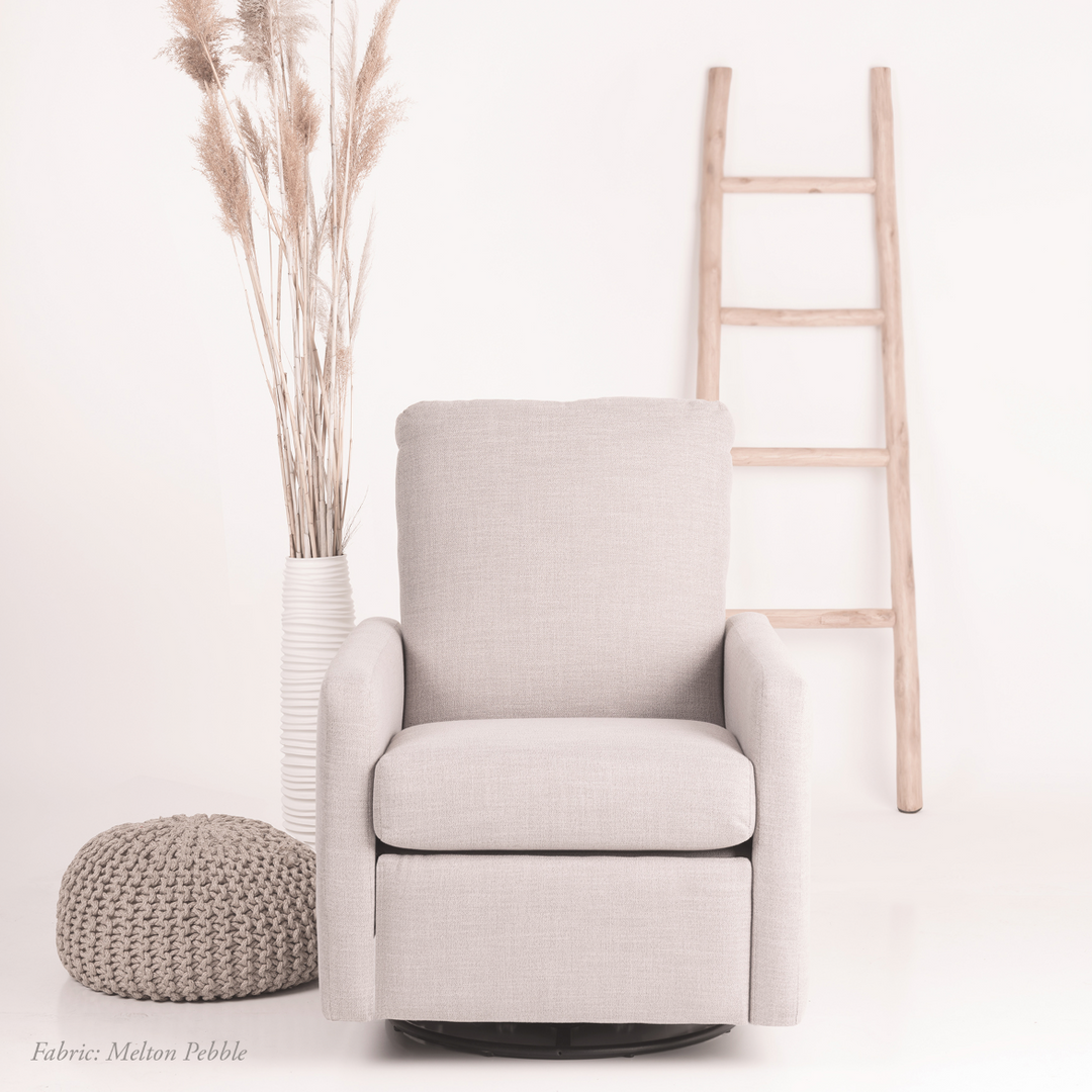 Oilo Drew Recliner + Swivel Nursery Glider