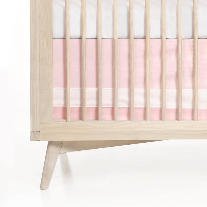 Oilo Solid Crib Skirt | Blush