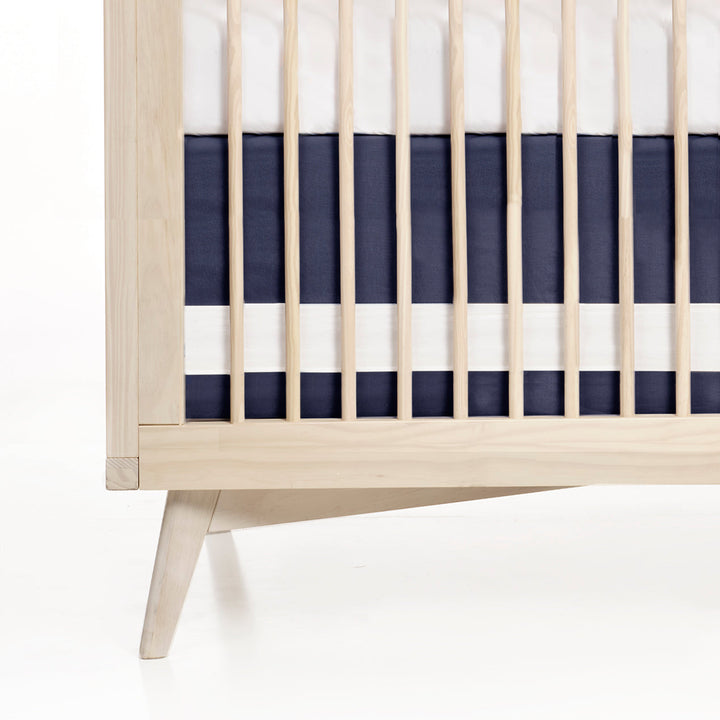 Oilo Solid Crib Skirt | Indigo