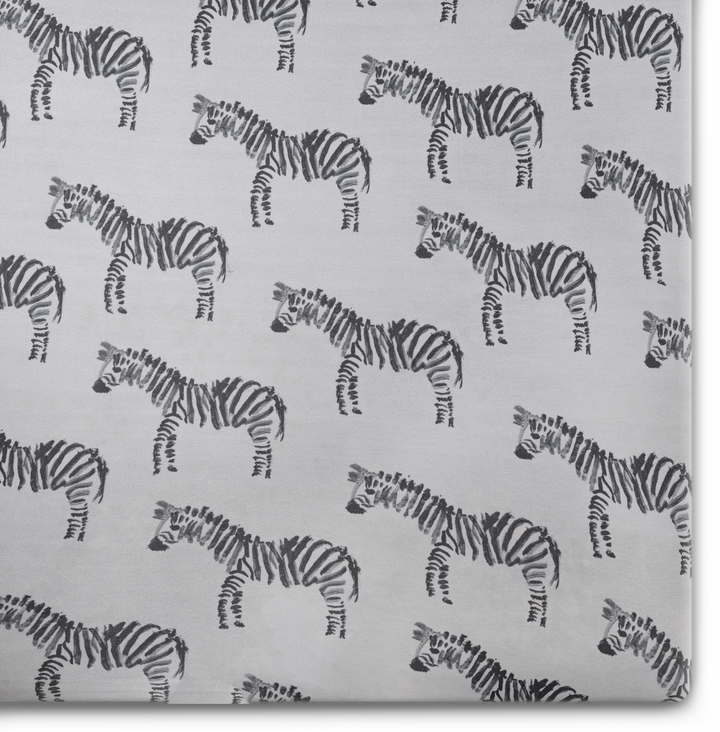 Oilo Zebra Crib Sheet